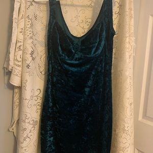 Vintage Inspired Crushed Velvet Dress